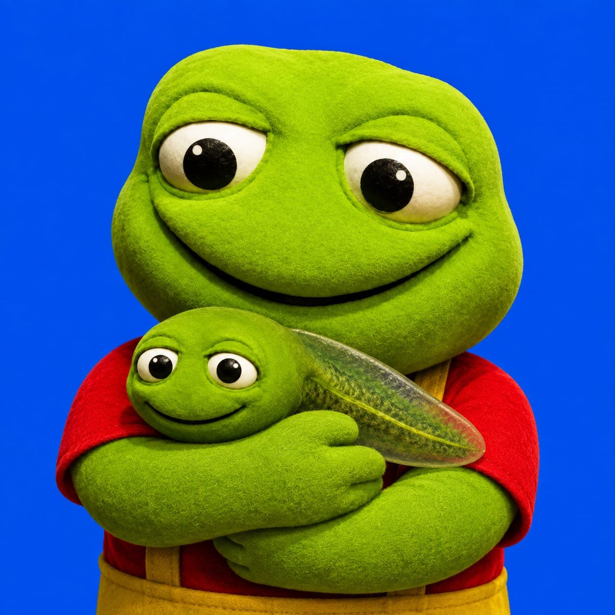 The Tadpole Pepe in the pond